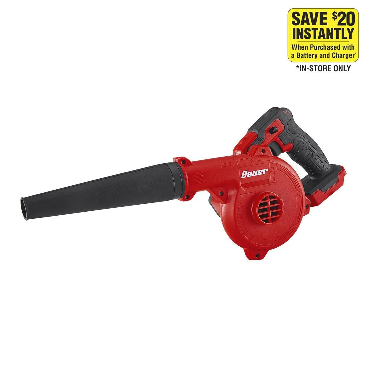 Flash Sale π BAUER 20V Cordless 200 MPH Compact Workshop Blower - Tool Only π 5 Flash Sale π BAUER 20V Cordless 200 MPH Compact Workshop Blower - Tool Only π - Image 3