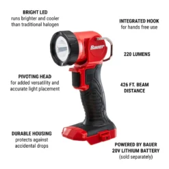 Top 10 ๐งจ BAUER 20V Cordless 220 Lumen Work Light โ Tool Only ๐คฉ 19 Top 10 ๐งจ BAUER 20V Cordless 220 Lumen Work Light โ Tool Only ๐คฉ -BAUER Sales 56925 W2