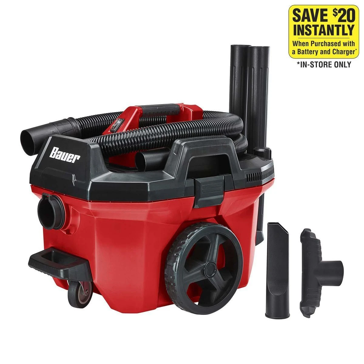 Hot Sale 🎁 BAUER 20v Cordless 7 Gallon Wet/Dry Vacuum – Tool Only 💯 5 Hot Sale 🎁 BAUER 20v Cordless 7 Gallon Wet/Dry Vacuum – Tool Only 💯 - Image 3