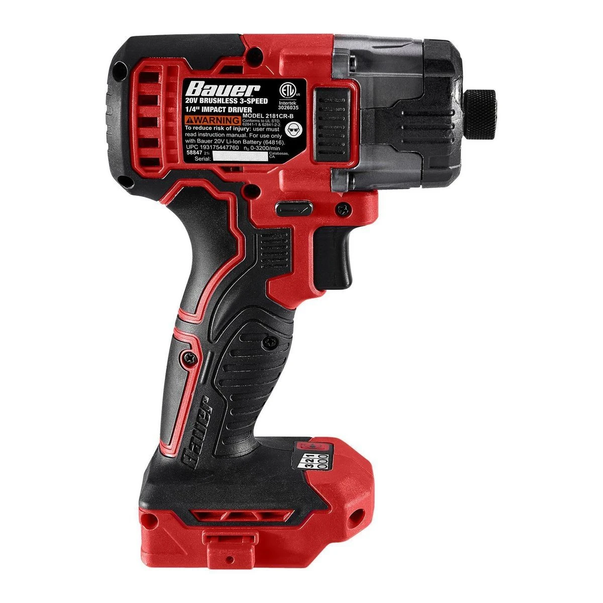 Buy ๐ฏ BAUER 20V Brushless Cordless 1/4 in. 3 Speed Hex Impact Driver - Tool Only ๐งจ 9 Buy ๐ฏ BAUER 20V Brushless Cordless 1/4 in. 3 Speed Hex Impact Driver - Tool Only ๐งจ - Image 7