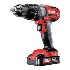 Cheap ๐ BAUER 20V Cordless 1/2 in. Variable Speed Hammer Drill/Driver Kit โ