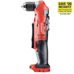 Deals π BAUER 20V Cordless 3/8 in. Right Angle Drill - Tool Only π