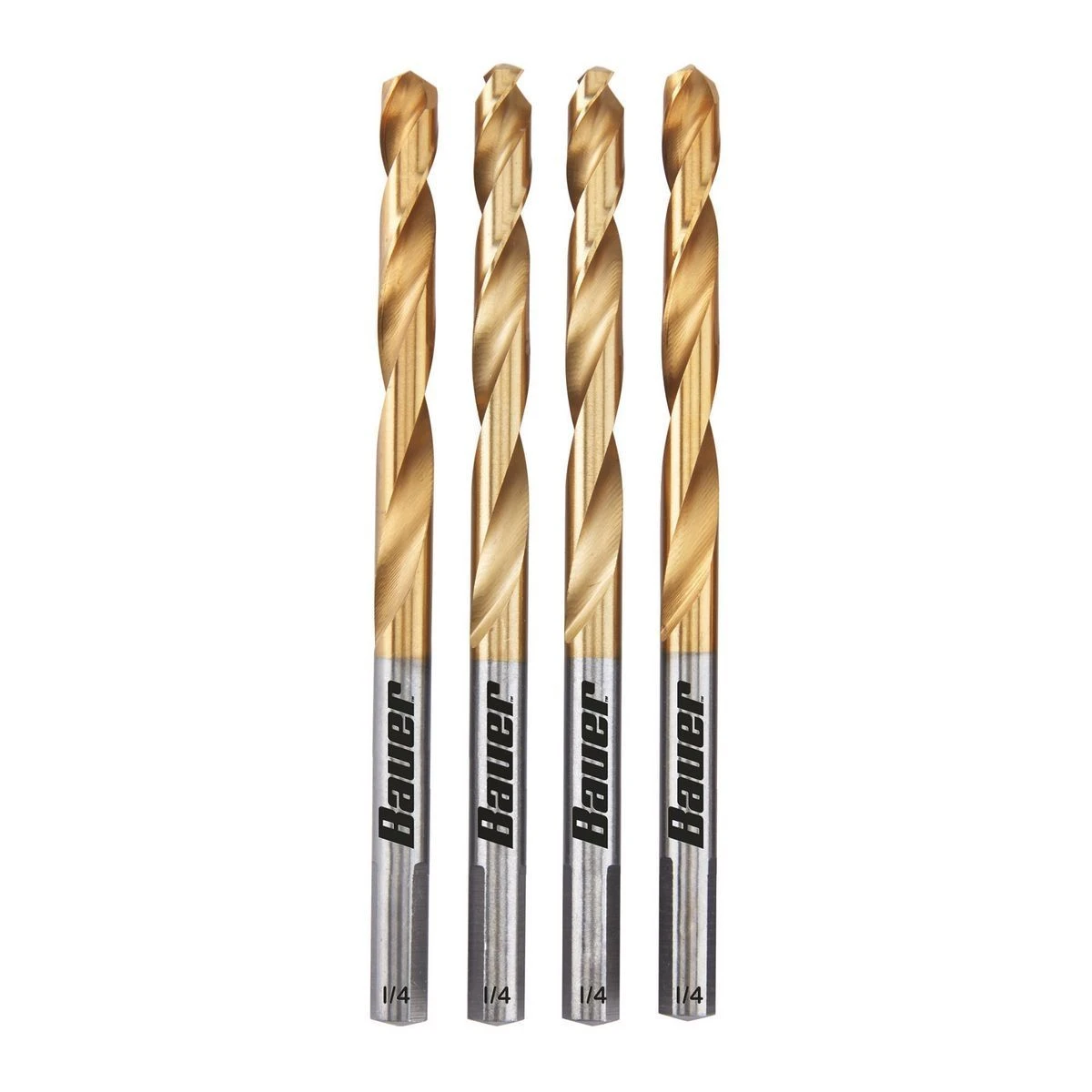 Cheap π BAUER 1/4 in. Titanium Drill Bit Set, 4 Pc. π 3 Cheap π BAUER 1/4 in. Titanium Drill Bit Set, 4 Pc. π